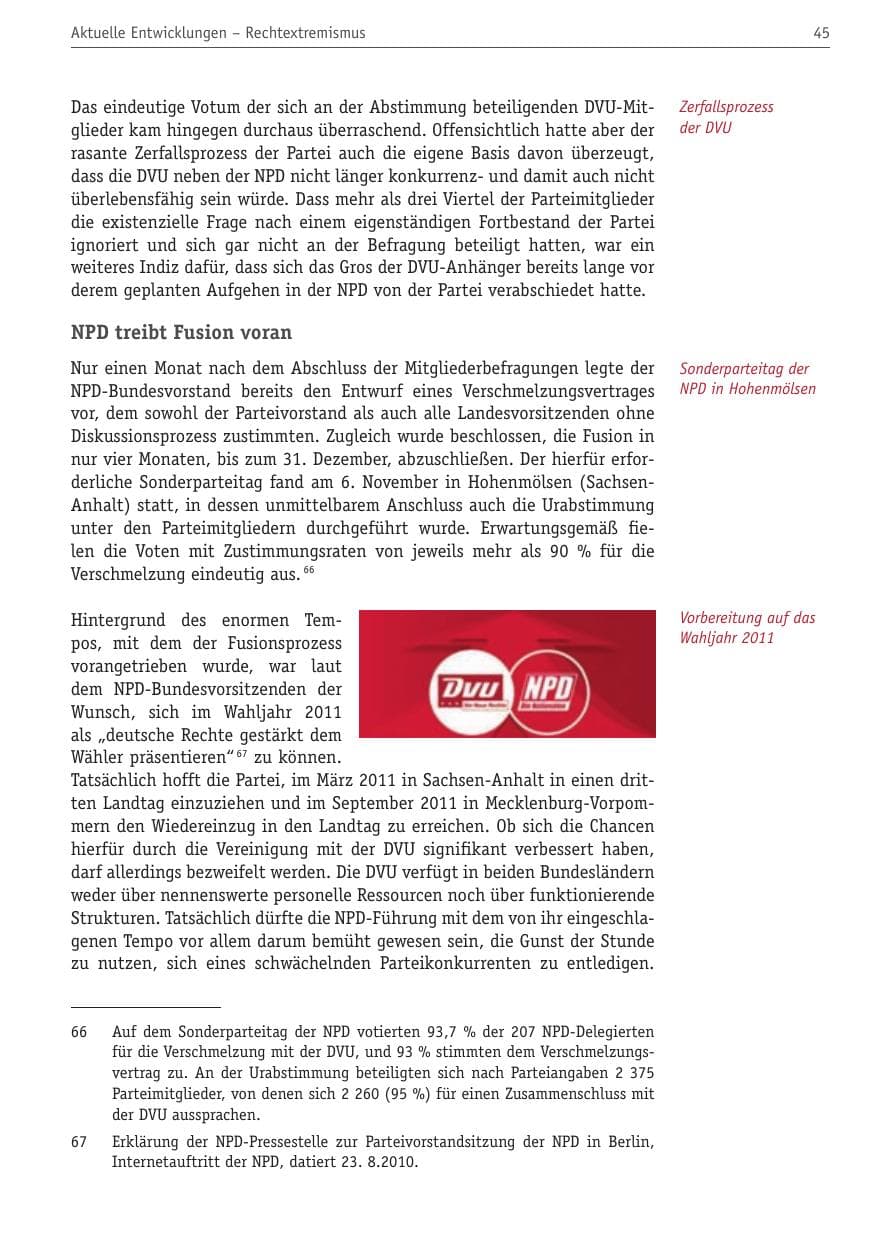 Seite 56 des Verfassungsschutzbericht 2010 Berlin