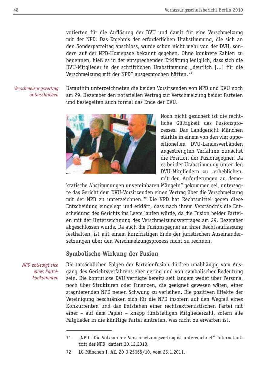 Seite 59 des Verfassungsschutzbericht 2010 Berlin