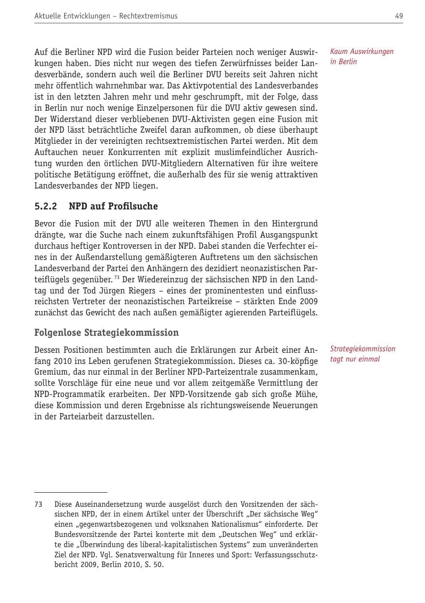 Seite 60 des Verfassungsschutzbericht 2010 Berlin