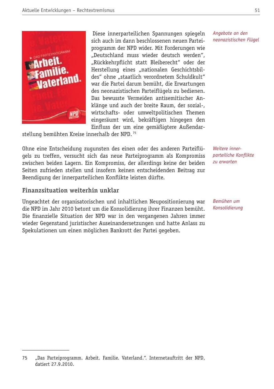 Seite 62 des Verfassungsschutzbericht 2010 Berlin