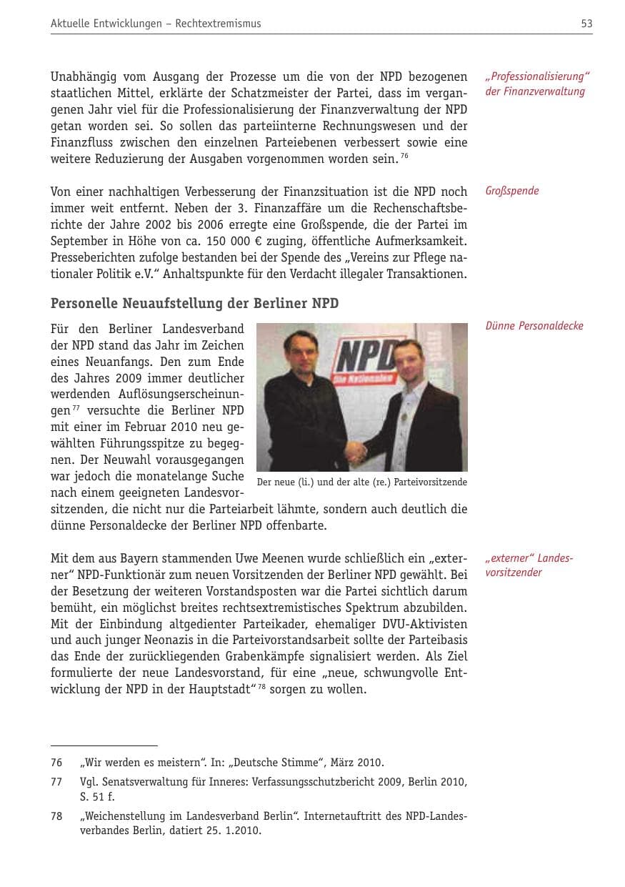 Seite 64 des Verfassungsschutzbericht 2010 Berlin