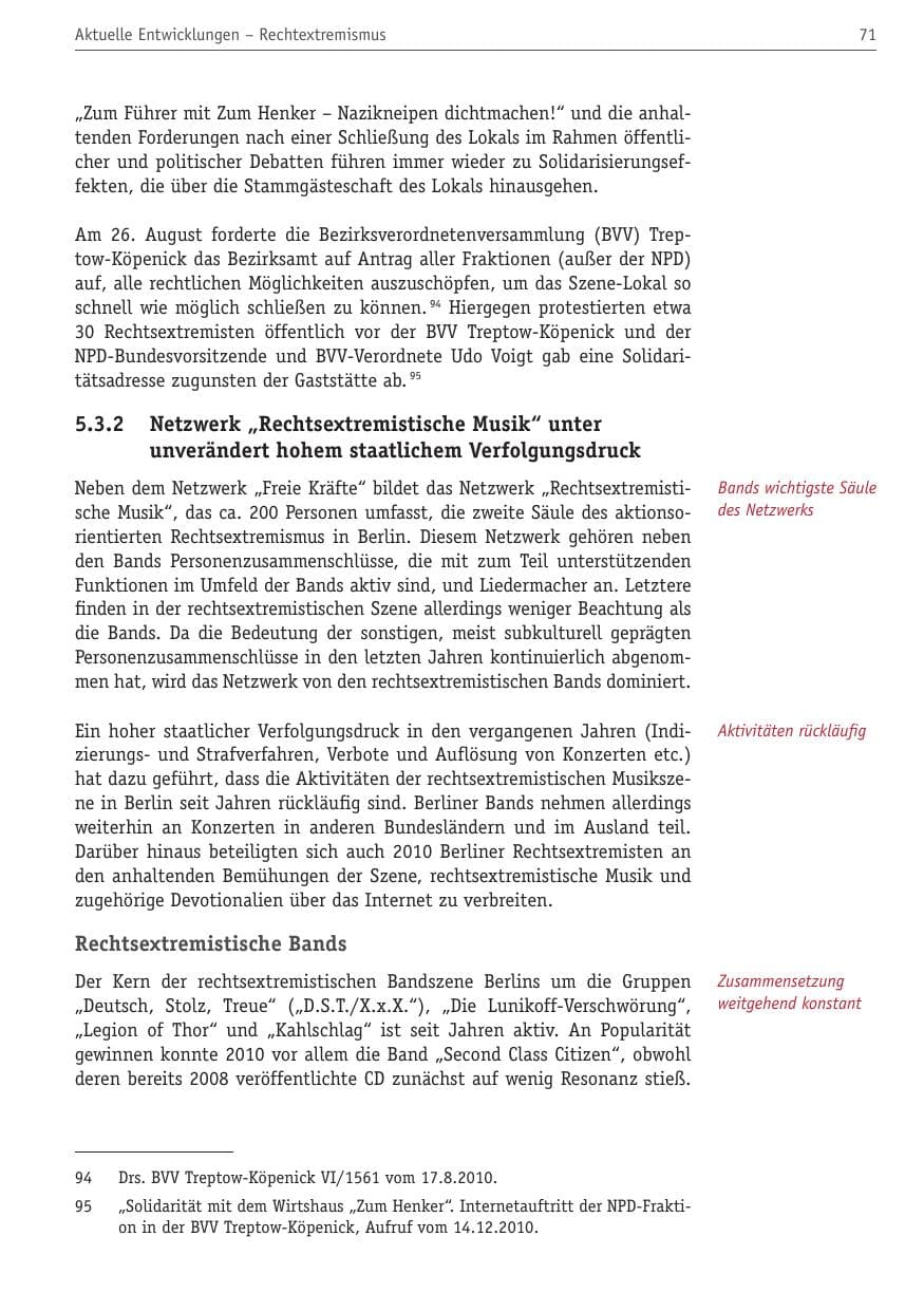 Seite 82 des Verfassungsschutzbericht 2010 Berlin