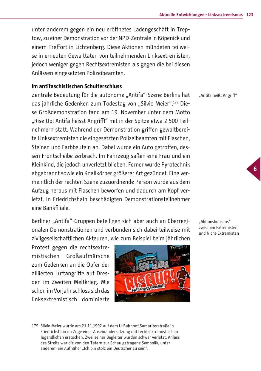 Seite 122 des Verfassungsschutzbericht 2011 Berlin