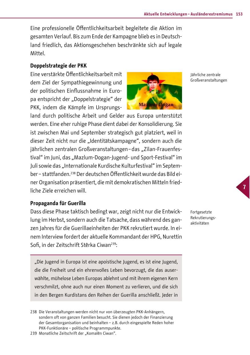 Seite 152 des Verfassungsschutzbericht 2011 Berlin