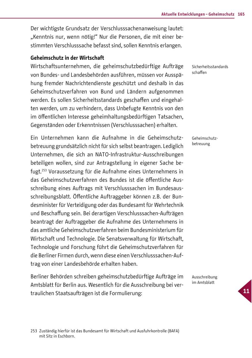 Seite 164 des Verfassungsschutzbericht 2011 Berlin