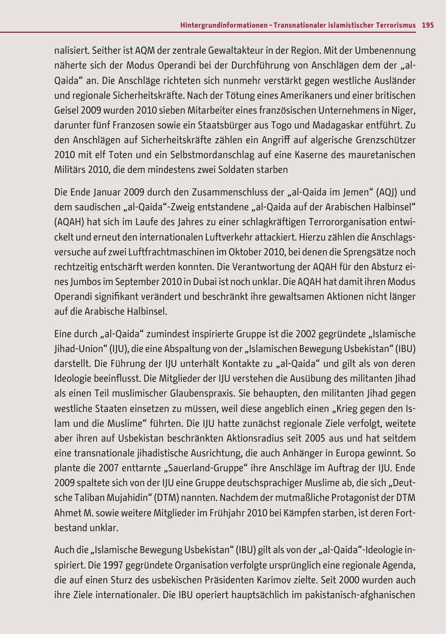 Seite 194 des Verfassungsschutzbericht 2011 Berlin
