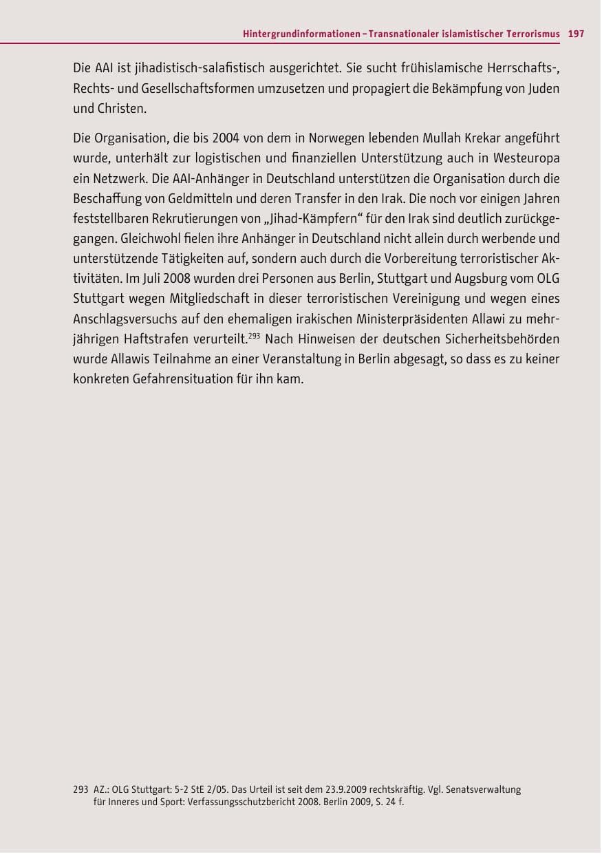 Seite 196 des Verfassungsschutzbericht 2011 Berlin