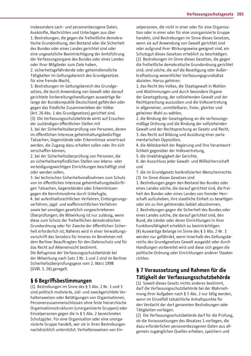 Seite 264 des Verfassungsschutzbericht 2011 Berlin