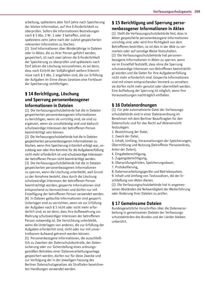 Seite 268 des Verfassungsschutzbericht 2011 Berlin