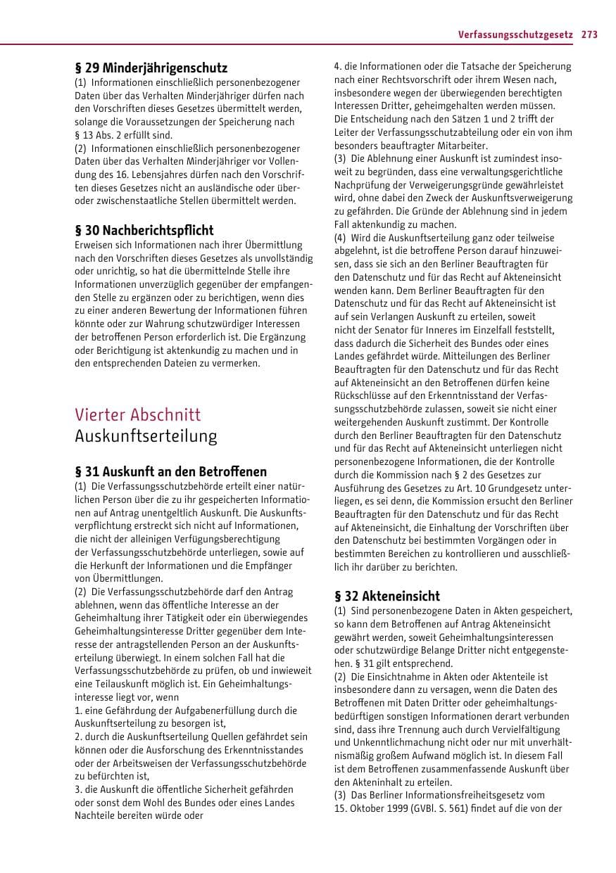 Seite 272 des Verfassungsschutzbericht 2011 Berlin