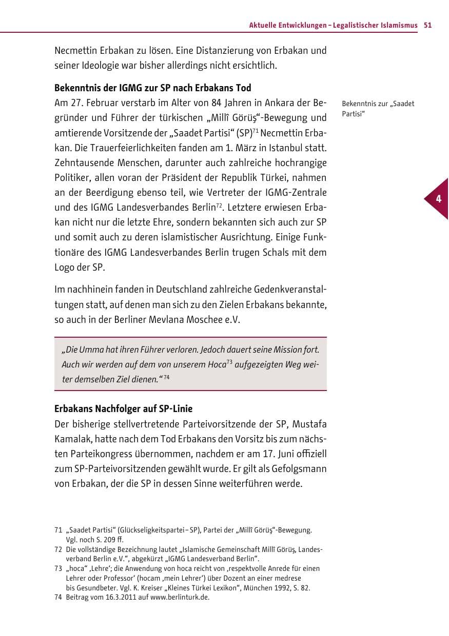 Seite 50 des Verfassungsschutzbericht 2011 Berlin
