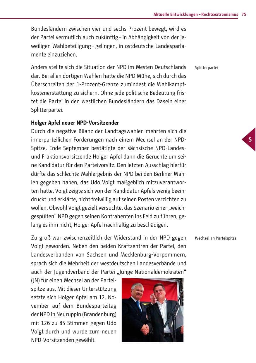 Seite 74 des Verfassungsschutzbericht 2011 Berlin