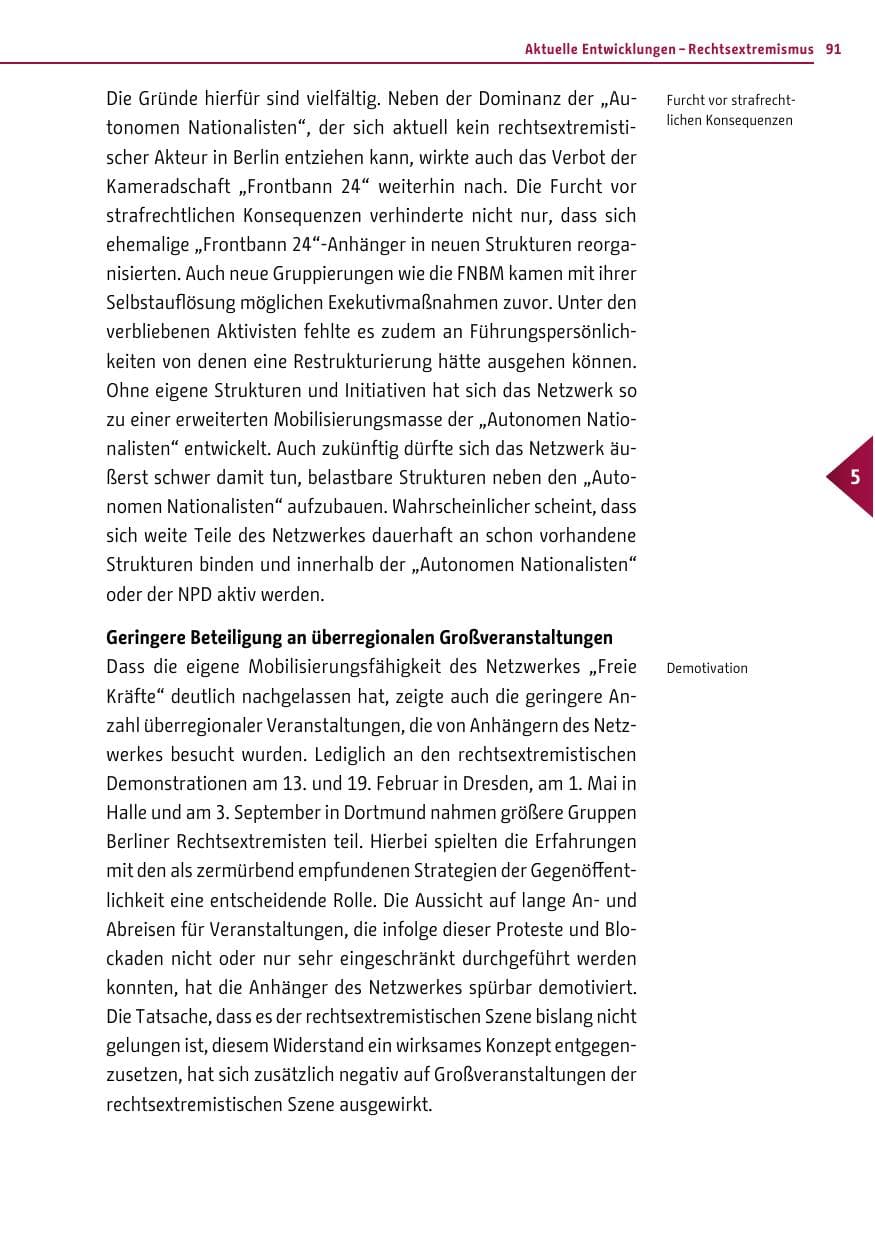 Seite 90 des Verfassungsschutzbericht 2011 Berlin
