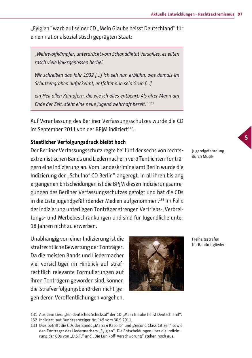 Seite 96 des Verfassungsschutzbericht 2011 Berlin