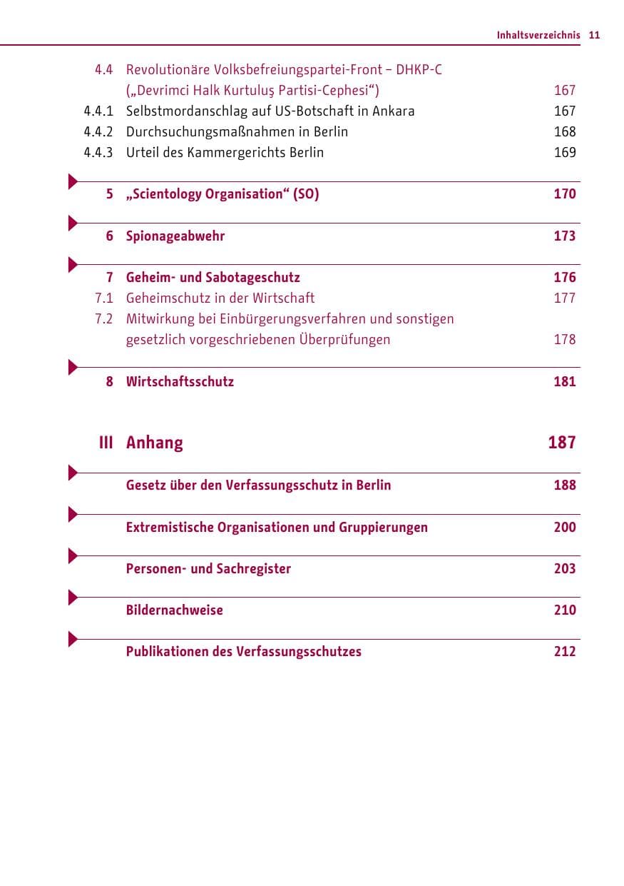 Seite 11 des Verfassungsschutzbericht 2013 Berlin