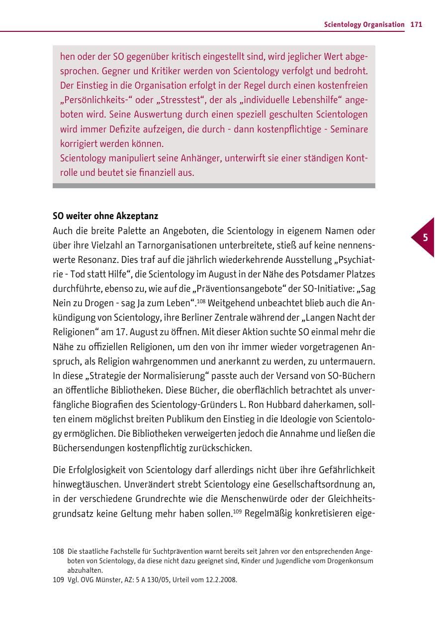 Seite 171 des Verfassungsschutzbericht 2013 Berlin