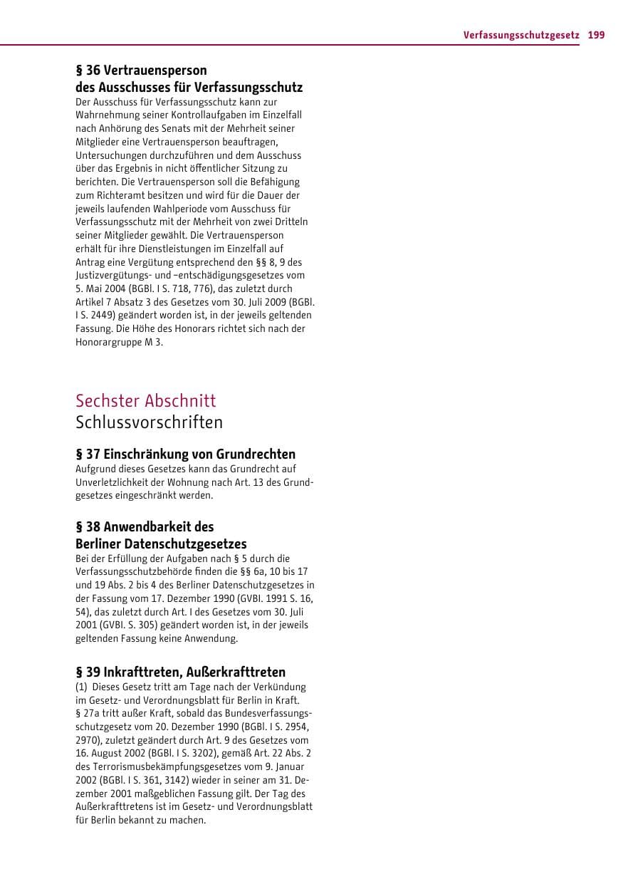 Seite 199 des Verfassungsschutzbericht 2013 Berlin