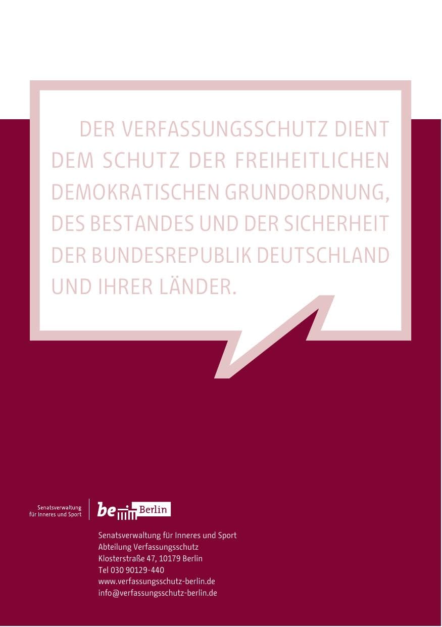 Seite 214 des Verfassungsschutzbericht 2013 Berlin