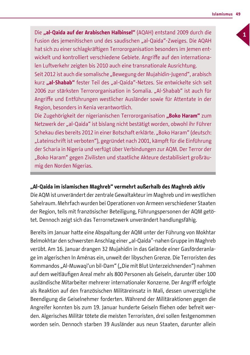 Seite 49 des Verfassungsschutzbericht 2013 Berlin