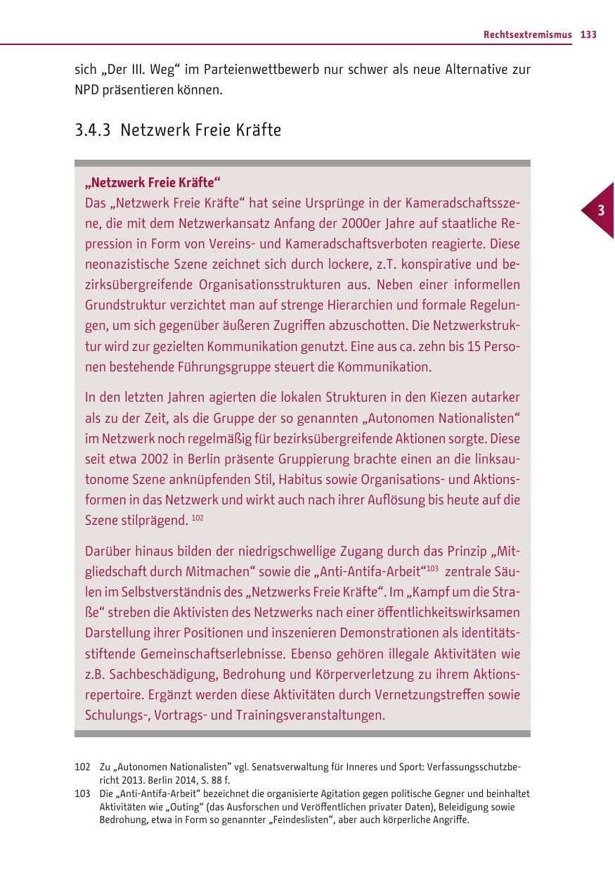 Seite 132 des Verfassungsschutzbericht 2016 Berlin