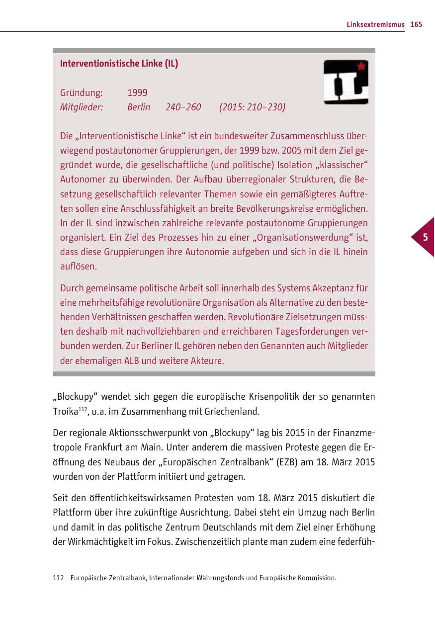 Seite 164 des Verfassungsschutzbericht 2016 Berlin