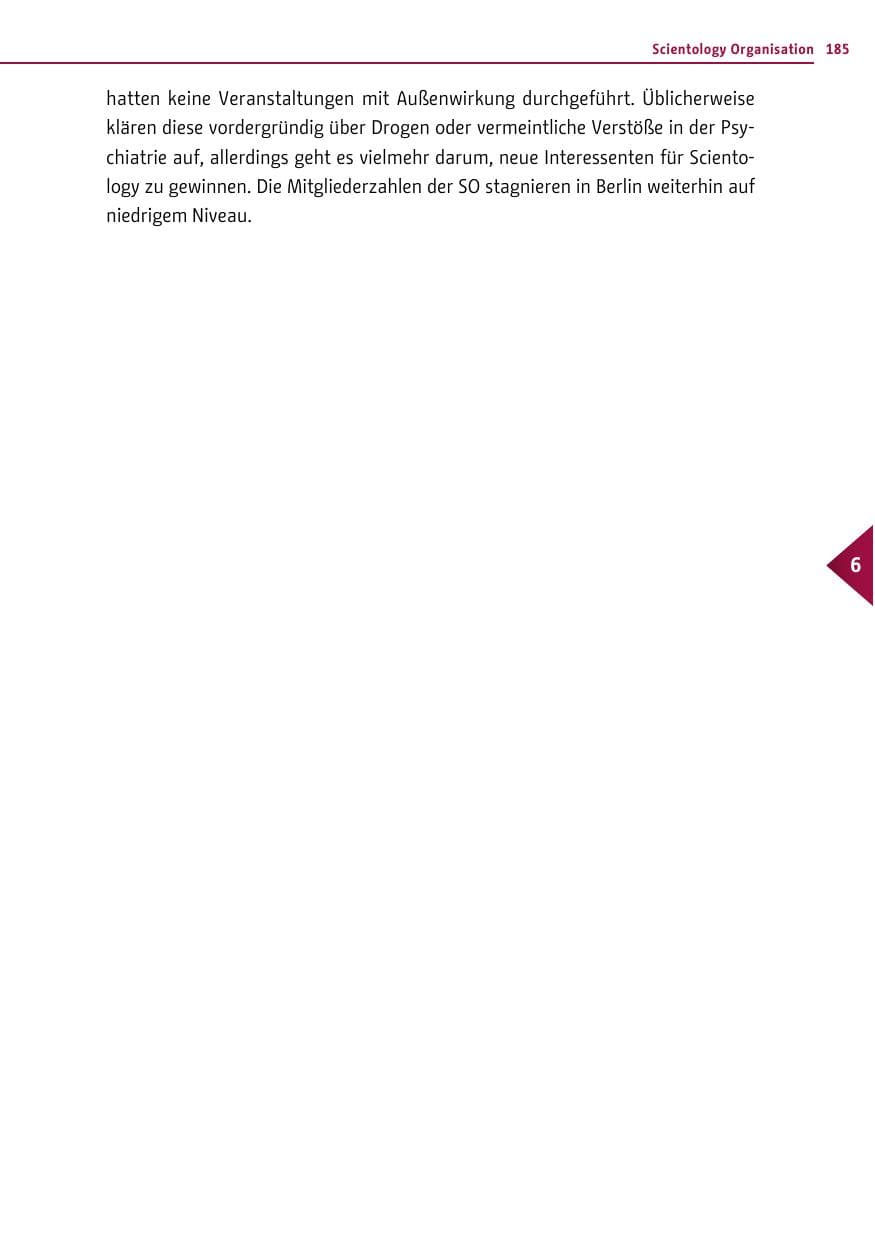 Seite 184 des Verfassungsschutzbericht 2016 Berlin