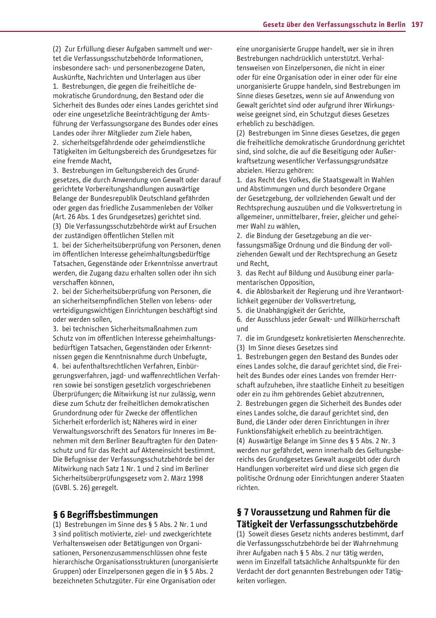 Seite 196 des Verfassungsschutzbericht 2016 Berlin
