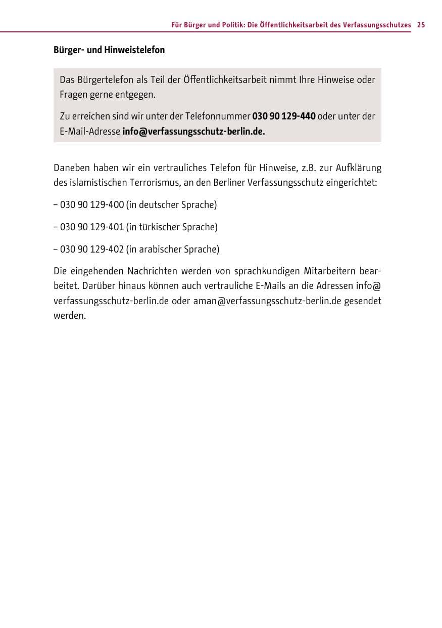 Seite 24 des Verfassungsschutzbericht 2016 Berlin
