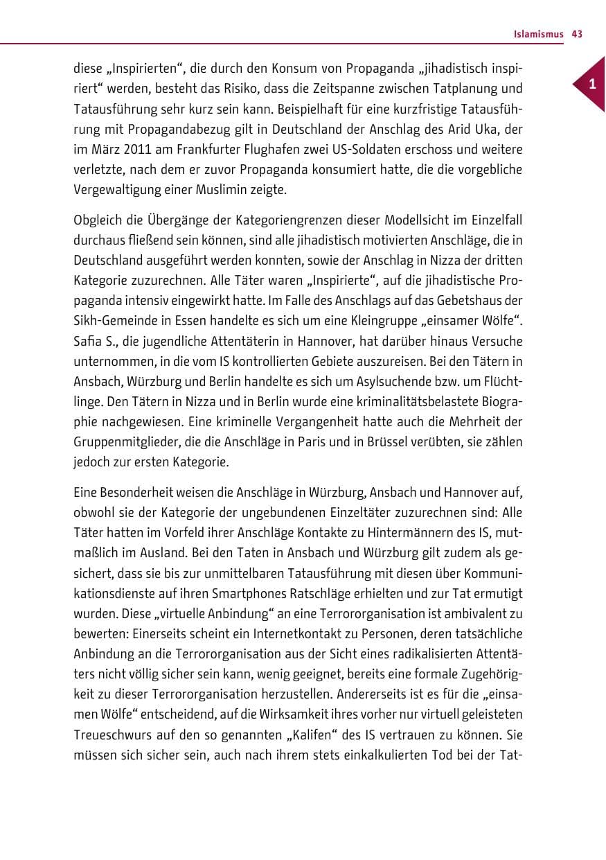Seite 42 des Verfassungsschutzbericht 2016 Berlin