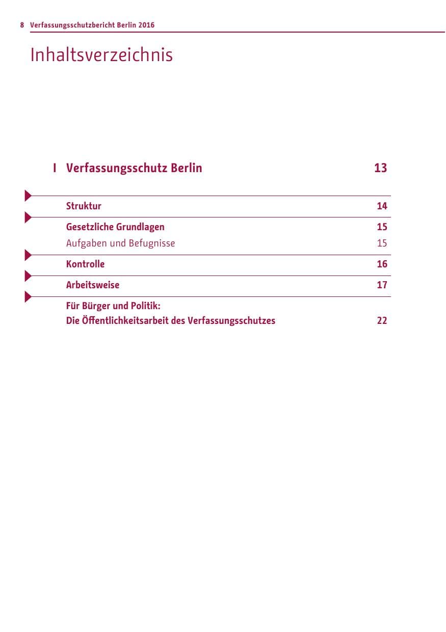 Seite 7 des Verfassungsschutzbericht 2016 Berlin