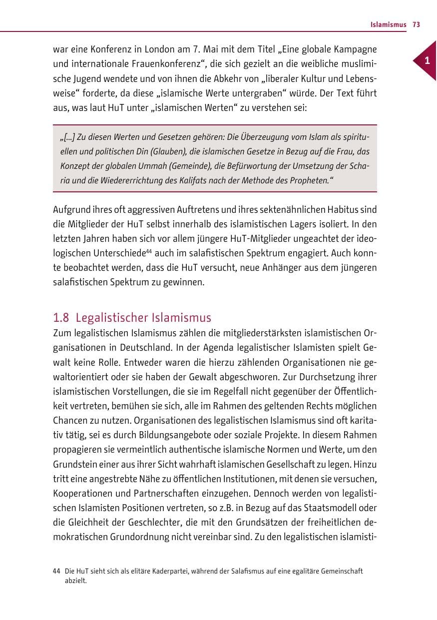 Seite 72 des Verfassungsschutzbericht 2016 Berlin