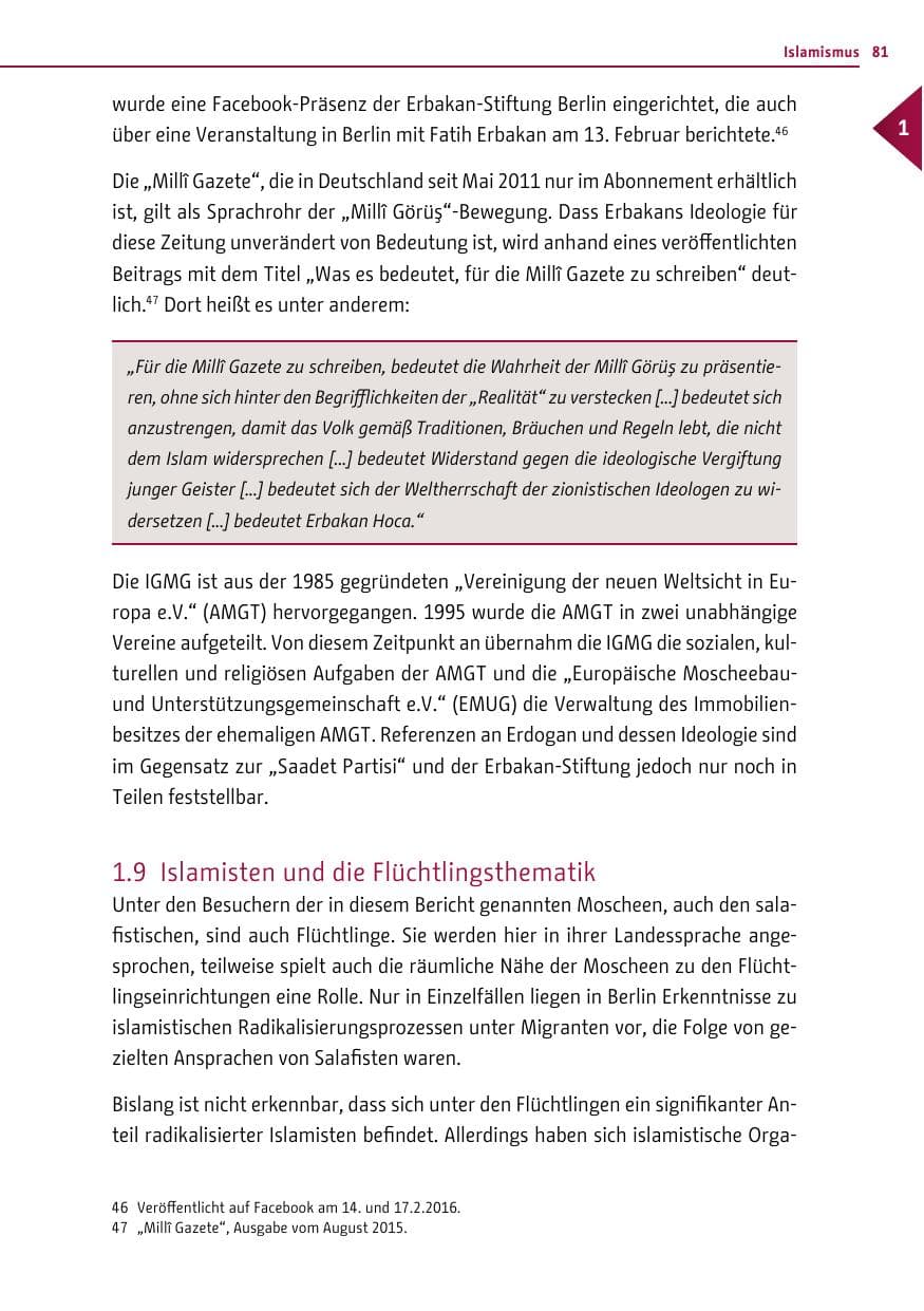 Seite 80 des Verfassungsschutzbericht 2016 Berlin