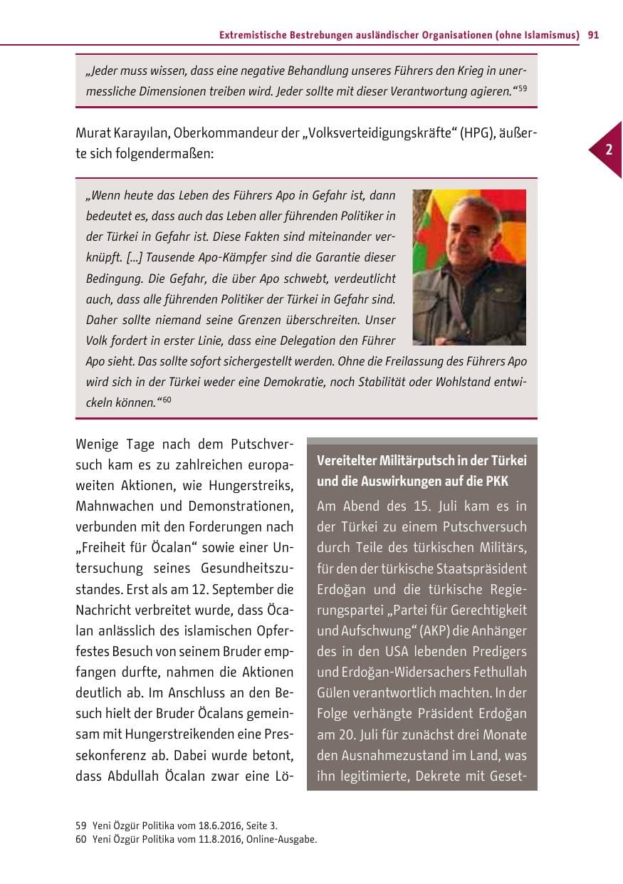 Seite 90 des Verfassungsschutzbericht 2016 Berlin