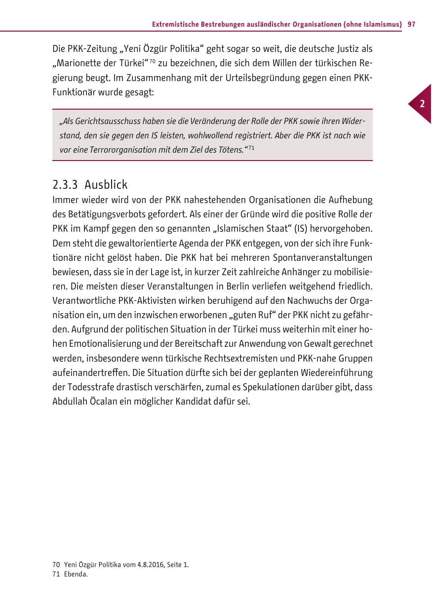 Seite 96 des Verfassungsschutzbericht 2016 Berlin