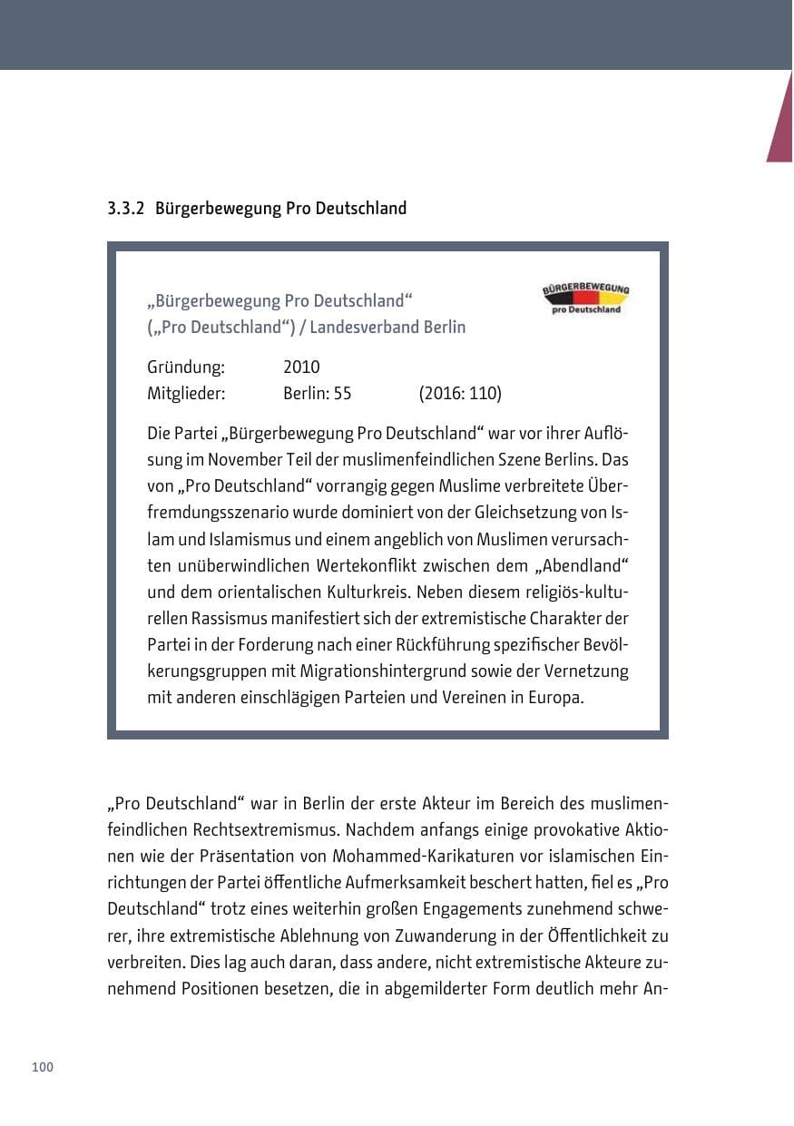 Seite 101 des Verfassungsschutzbericht 2017 Berlin