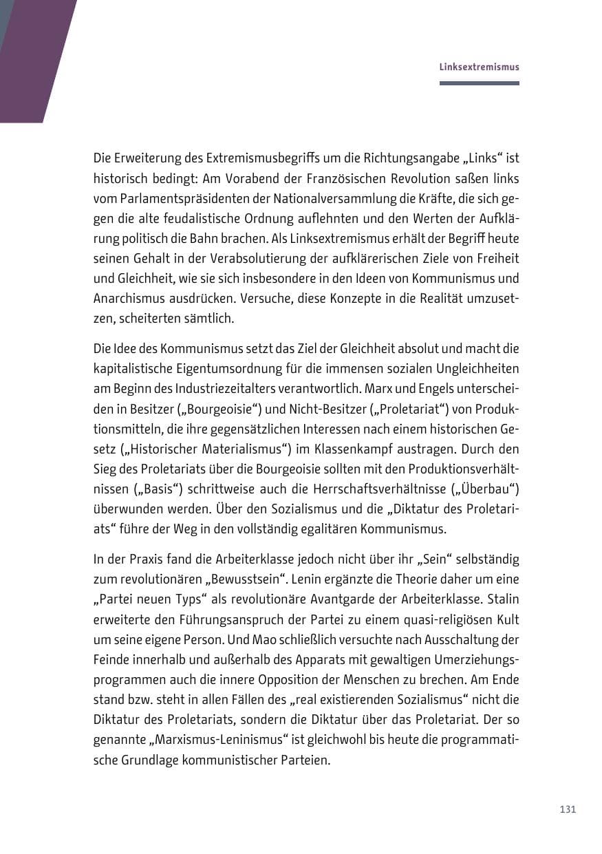 Seite 132 des Verfassungsschutzbericht 2017 Berlin