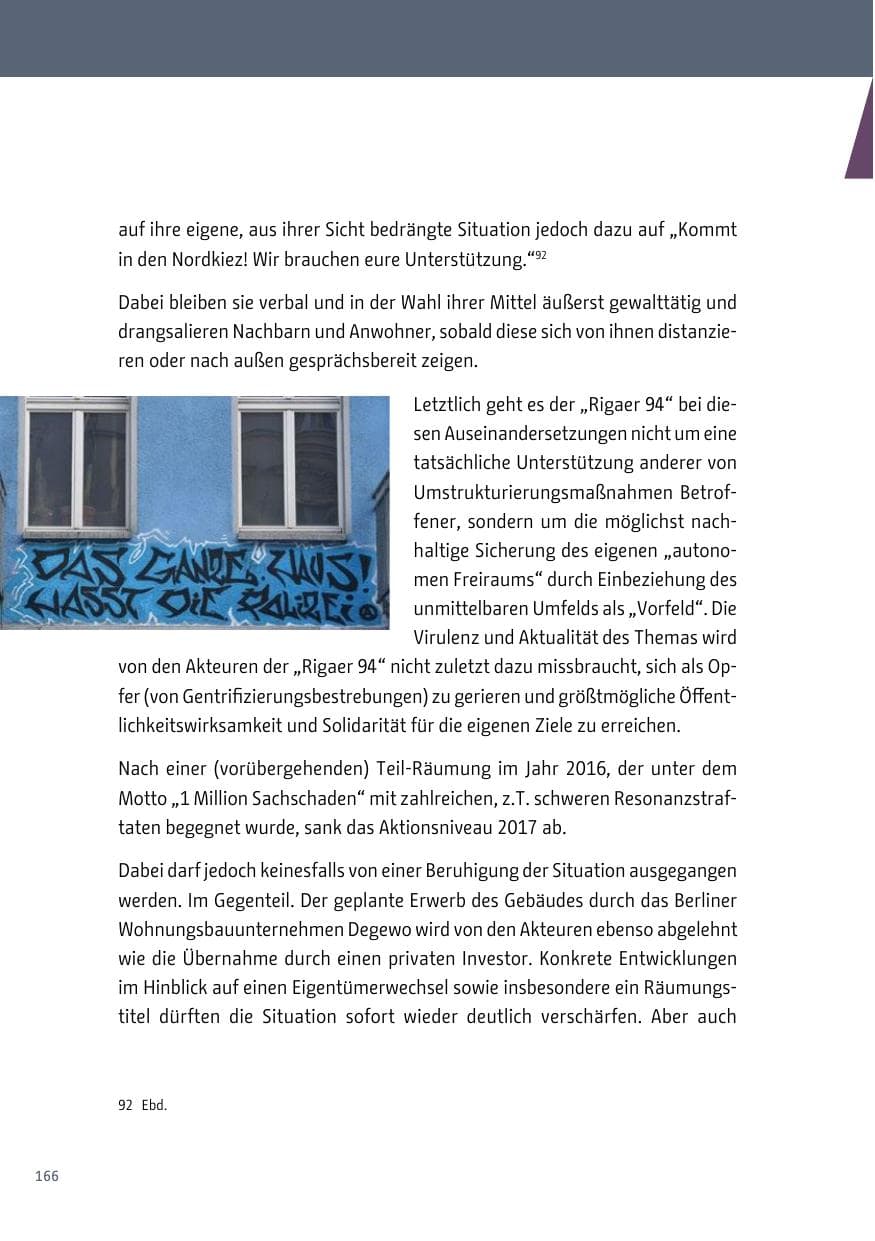 Seite 167 des Verfassungsschutzbericht 2017 Berlin