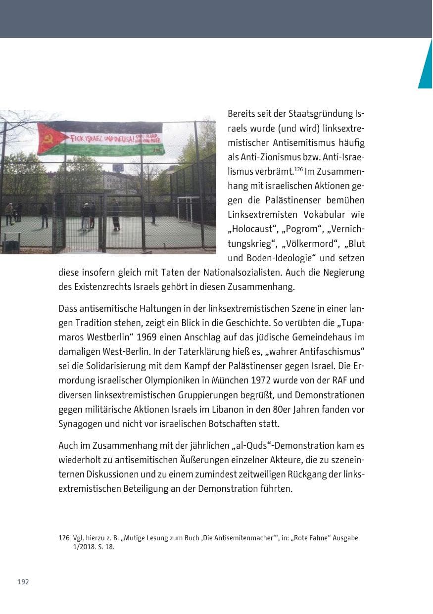 Seite 193 des Verfassungsschutzbericht 2017 Berlin