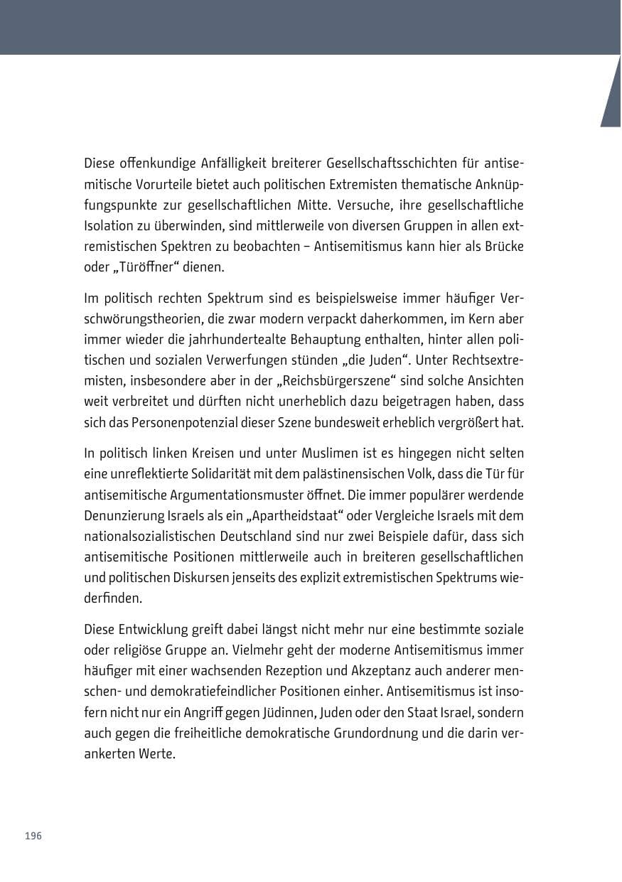 Seite 197 des Verfassungsschutzbericht 2017 Berlin