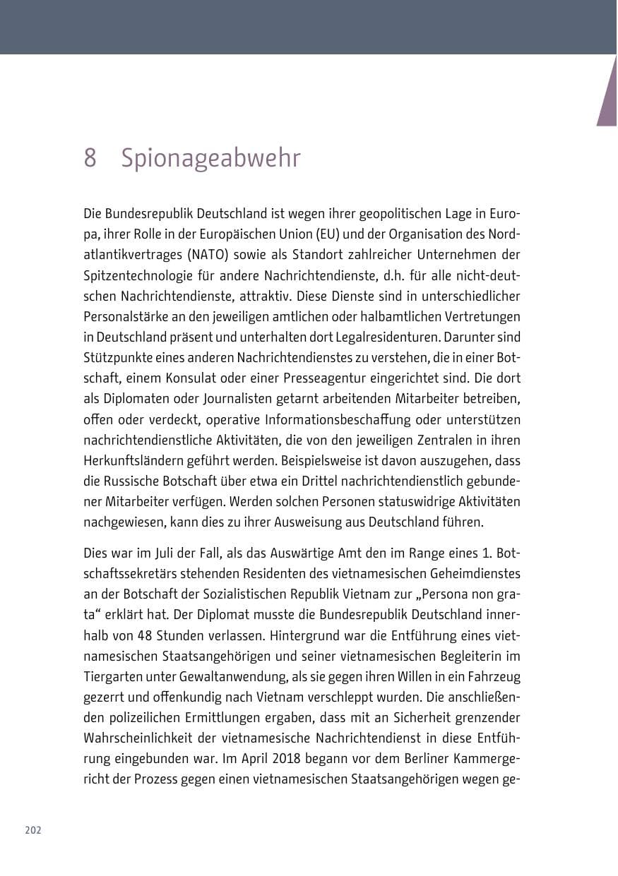 Seite 203 des Verfassungsschutzbericht 2017 Berlin