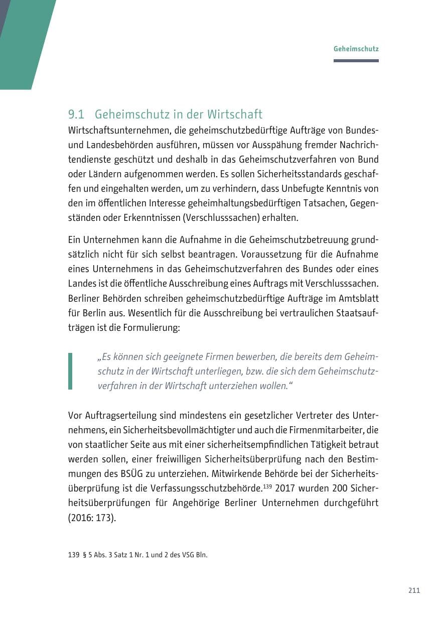 Seite 212 des Verfassungsschutzbericht 2017 Berlin