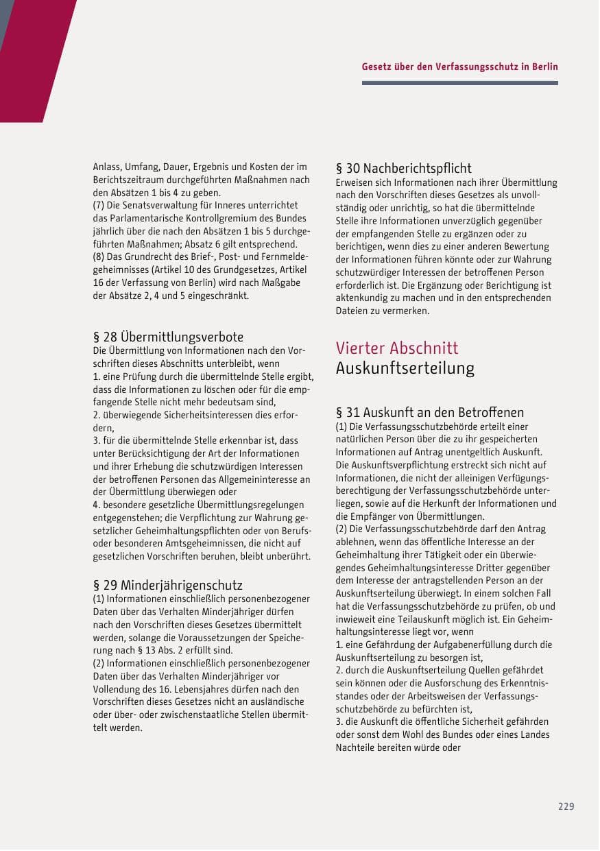Seite 230 des Verfassungsschutzbericht 2017 Berlin