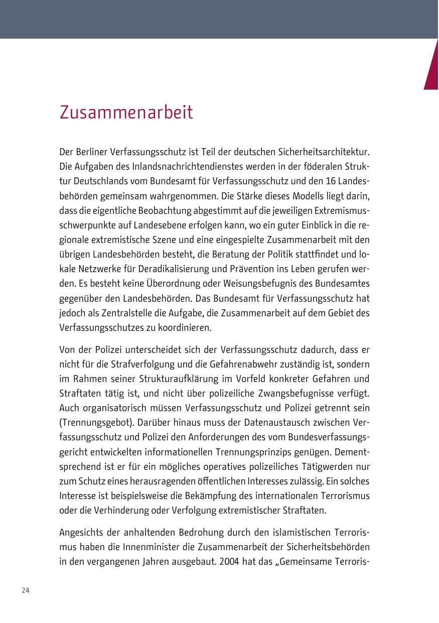 Seite 25 des Verfassungsschutzbericht 2017 Berlin