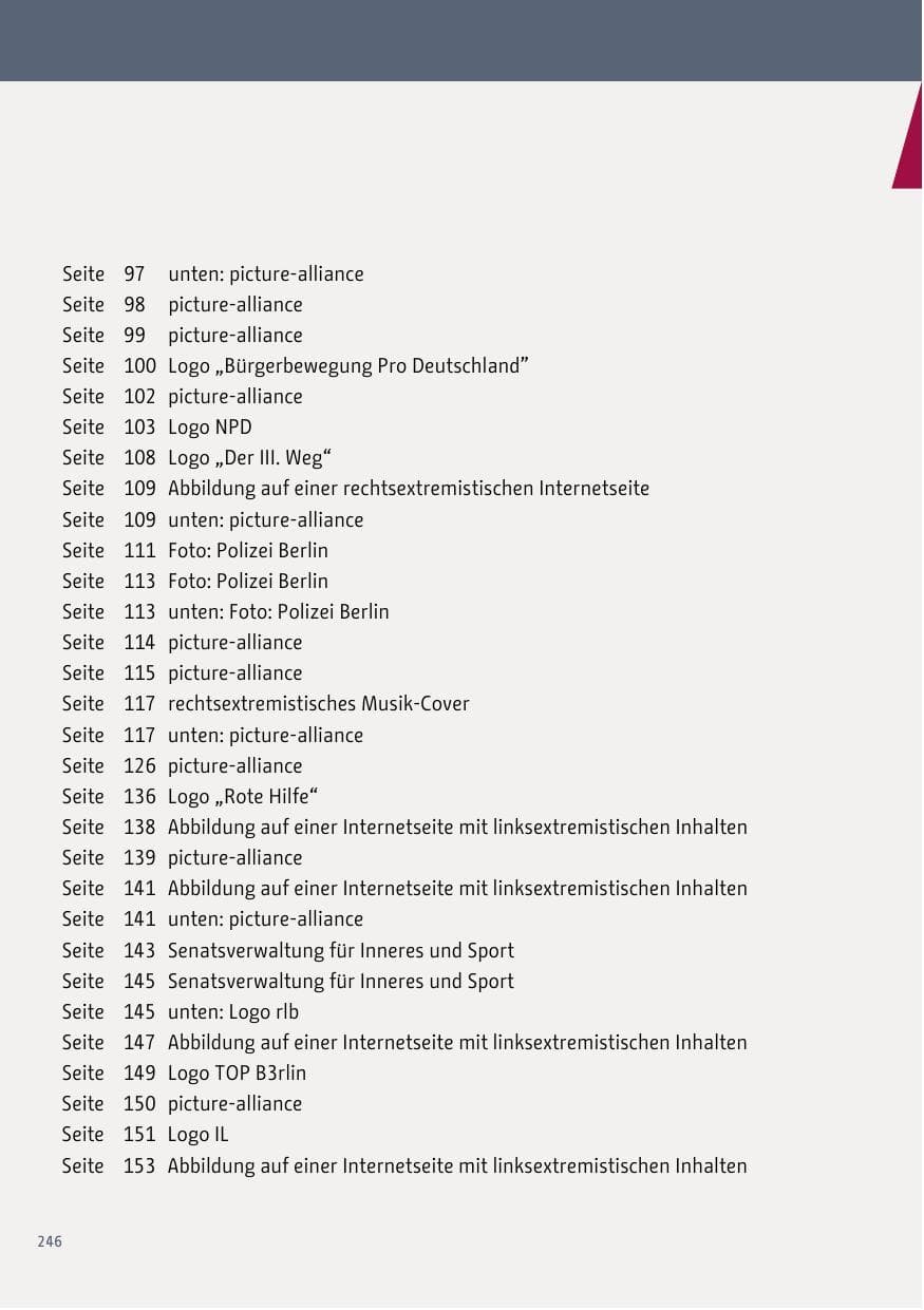 Seite 247 des Verfassungsschutzbericht 2017 Berlin