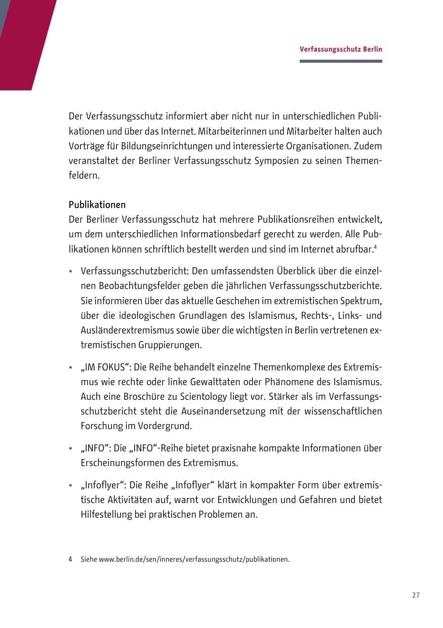 Seite 28 des Verfassungsschutzbericht 2017 Berlin