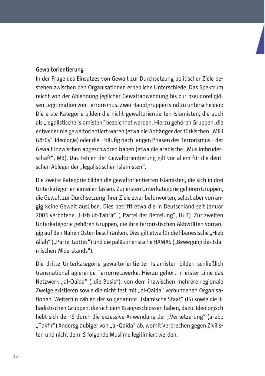 Seite 37 des Verfassungsschutzbericht 2017 Berlin