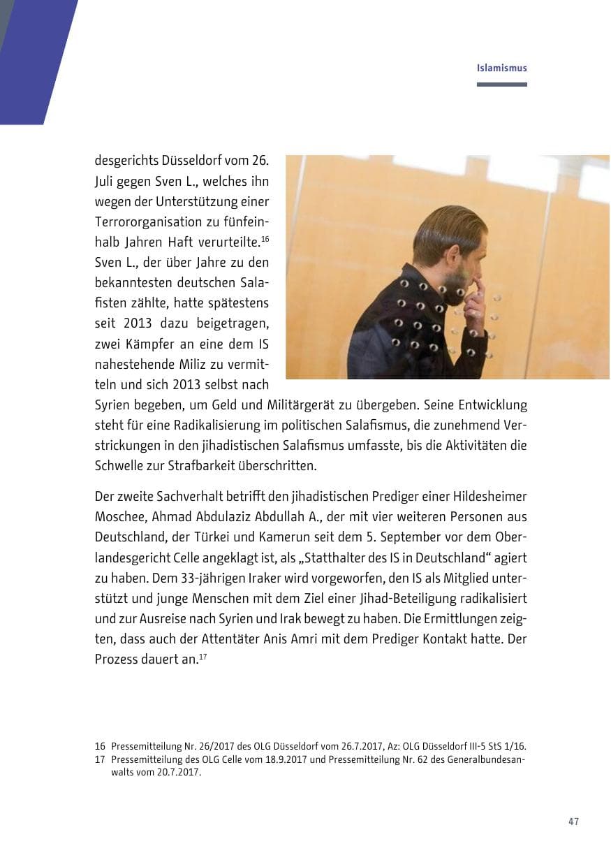 Seite 48 des Verfassungsschutzbericht 2017 Berlin