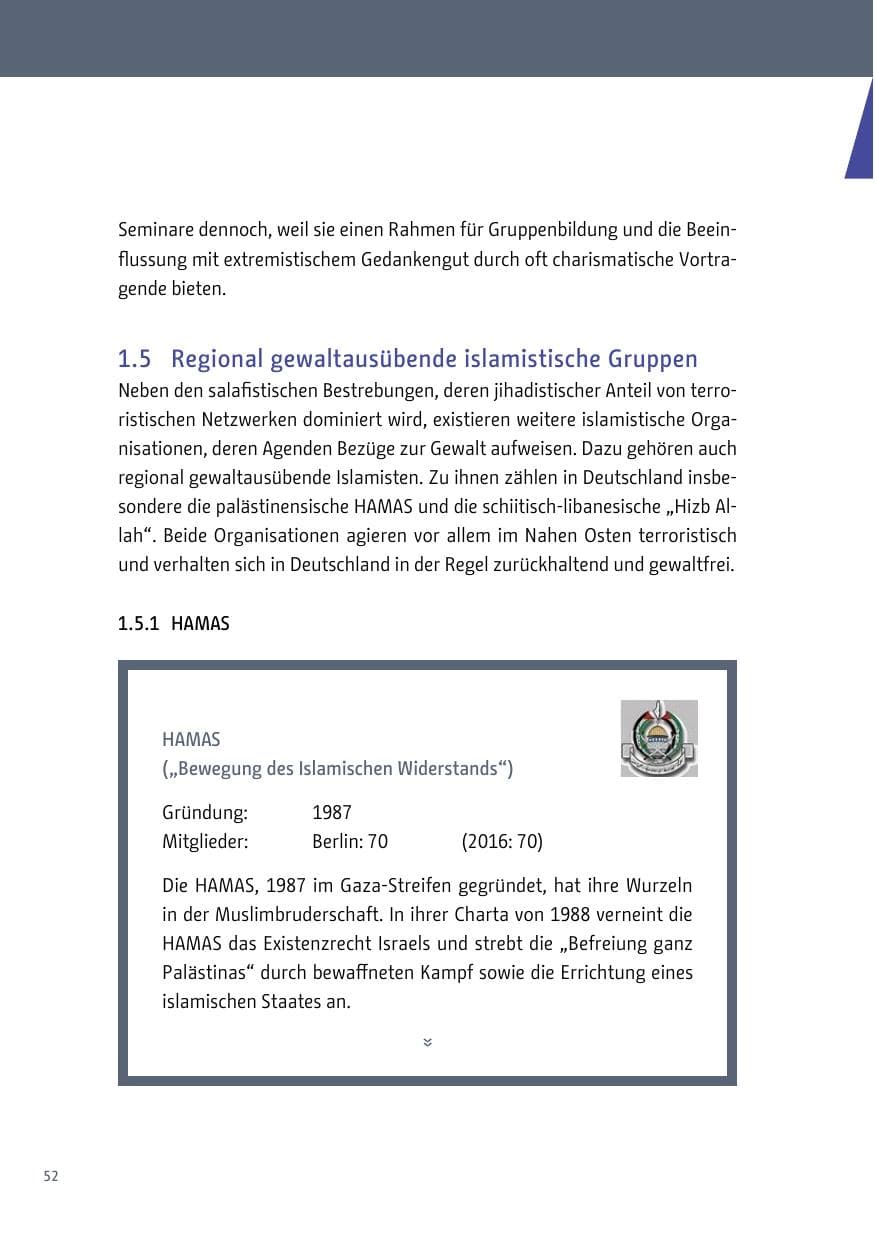 Seite 53 des Verfassungsschutzbericht 2017 Berlin