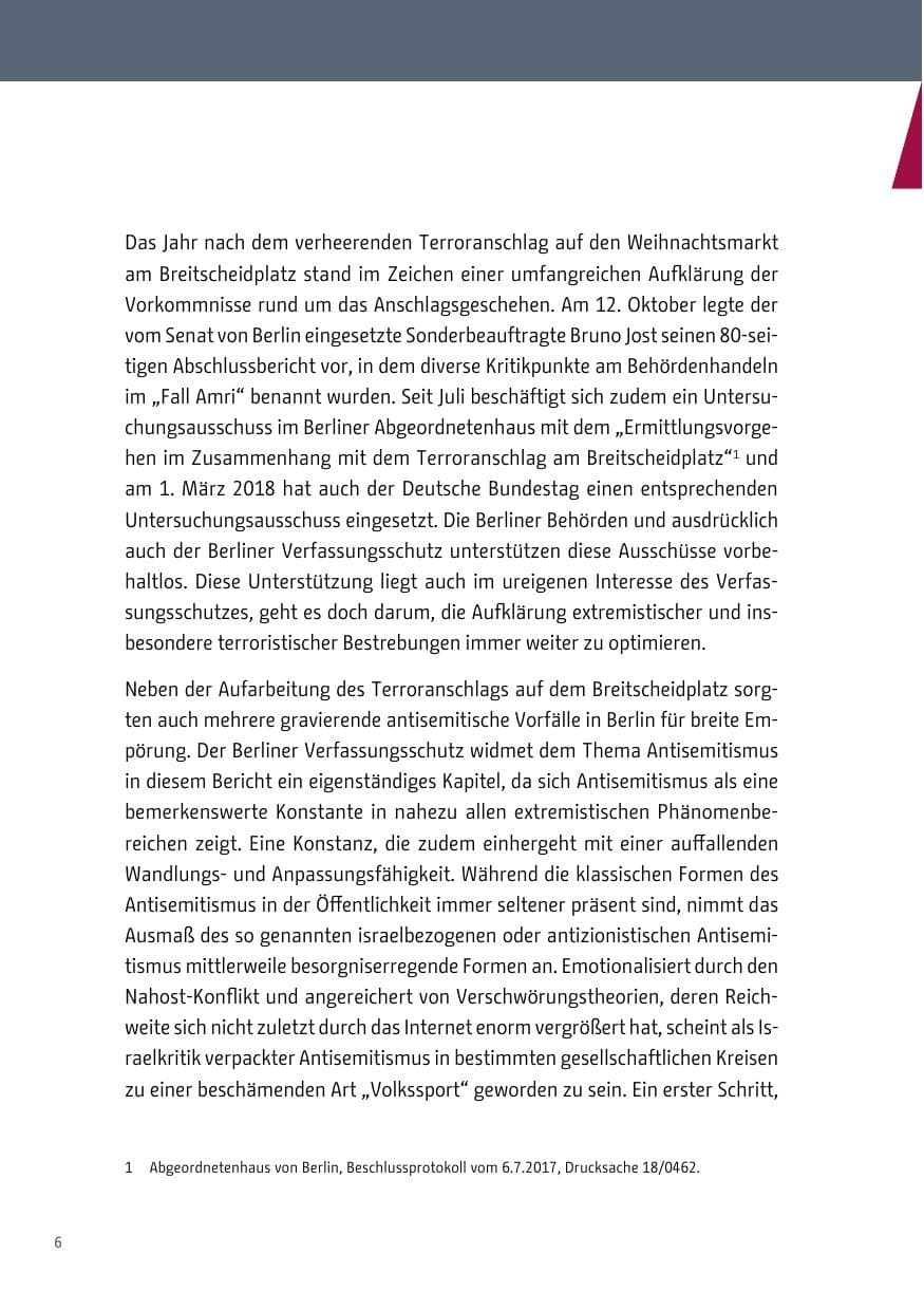 Seite 7 des Verfassungsschutzbericht 2017 Berlin