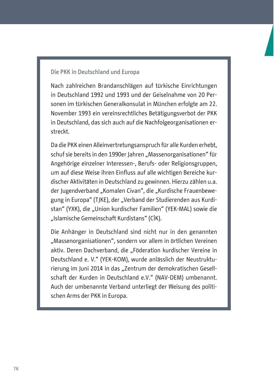 Seite 77 des Verfassungsschutzbericht 2017 Berlin